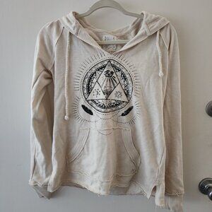 BIllabong Raw Hem Evil Eye Sweatshirt NWOT, Sz Medium
